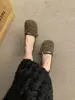 Primer Encuentro Temporada Zapatos de Felpa Cálidos Ropa Exterior para Mujer 2026 Nuevos Mocasines de Boca Baja Mary Janes de Correa Única