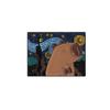 Broche da Série Capivara Adorável Transfronteiriça Criativo Desenho Animado Mundo Famoso Pintura a Óleo de Capivara Emblema