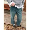 Jeans Zy3608 Reto Slimming Forrado com Fleece Cintura Alta Retrô Estilo Coreano Petite Manhã 3