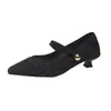 Zapatos planos Mary Jane de lentejuelas francesas para mujer, nueva colección otoño/invierno 2026, zapatos planos elegantes y cómodos con suela suave