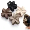 Pinza para el Cabello de Flor de Frangipani Más Vendida, Pinza de Garra para el Cabello, Pinza de Tiburón, Tamaño Grande para Cabello Grueso, Accesorios Populares, Joyería de Yiwu