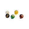 Ágata Roja Guan Yu Cuentas Sueltas Tallado Cinco Dioses de la Riqueza Calcedonia Cuentas Redondas DIY Fábrica Mayorista Dropshipping S3121501