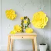 Flores Artificiais Amarelas Rosa da Moda Flores Decorativas Check-In Parede de Flores Parede de Fundo Quintal Suprimentos de Decoração Suave Adereços para Fotografia