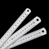 Regla de Acero Inoxidable Colgable para Mediciones Manuales de Estudiantes, 15 cm, 20 cm, 30 cm Regla de Acero con Escala Clara