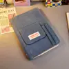 Caderno Estudante Jeans Doce e Legal com Bolso Estilo Bolso para Caneta, Caderno Planejador Estilo Ins de Grande Capacidade