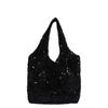 Bolsa de Ombro Grande Capacidade Feminina Nova Moda Lantejoulas Sob o Braço Textura de Alta Qualidade Tote Bag Versátil