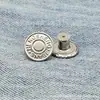 Al por mayor en stock del fabricante Hebilla giratoria plana de 17 mm para mezclilla, Hebilla de correa de mezclilla, Hebilla redonda en forma de I de metal, Hebilla de tachuela