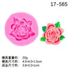 Molde de Silicona Serie Flores DIY Doble Azúcar Chocolate Decoración de Pastel Postre Horneado Estéreo Molde Gardenia