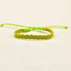 Diseño de Moda Colorido Algodón y Lino Impermeable Pulsera Tejida a Mano Simple Pareja Artístico Estilo Bosque Regalo