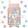 Jar de Recompensas de Estrellas Nuevo para Niños Recompensa por Puntos Aprendizaje Recompensa por Autodisciplina 25 Adornos de Madera de Estrellas