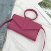 Bolso de Mano Yuko tipo sobre Color Caramelo con Asa de Anillo para Mujer, Bolso Pequeño de Cintura Cruzado de un Solo Hombro, Minibolso