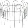 Cerca dobrável de fronteira cruzada, cerca de metal para jardim, cerca para pátio, barreira para animais de estimação, cerca para jardim