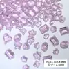 Fondo puntiagudo Diamante mixto decoraciones para uñas al por mayor Super Brillante mini mariposa corazón forma pila de cristal diamante decoración de uñas