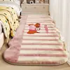Alfombra Habitación Sala de Estar Alfombra de Gateo para Niños Fácil Cuidado Mesita de Noche Engrosada Tira Larga 2026 Estilo Nuevo Habitación Caliente Felpudo