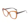 Nuevas gafas TR con montura de mariposa, espejo plano, cara redonda, para mujer, adelgazantes, modernas, protección ocular, antiluz azul, montura para miopía.