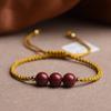 Pulseira Cinnabar Feminina Roxo Ouro Areia 14K Pacote Corda Vermelha Ouro Corda de Mão Fina Elegante Simples para Meninos e Meninas