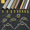 Tira de Borda de Canto em Liga de Alumínio, Tira Anticolisão de Ângulo Reto, Tira de Borda Titanium Caractere 7, Tira Decorativa de Fechamento de Canto de Sol de Azulejo Cerâmico