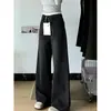 Jeans Talla Plus para Mujer, Pantalones Negros que Te Hacen Ver Más Delgada, Adecuados para Primavera y Verano, para Cuerpo Tipo Pera, Piernas Gruesas, Caderas Anchas, Pantalones Rectos de Pierna Ancha