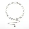 Novedad Cadena de Cintura de Metal Plateada Simple para Mujer Cinturón Decorativo para Falda Vestido Cadena Decorativa para Cintura de Suéter