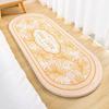 Manta de Cama de Noche de Estilo Chino para Dormitorio, Manta Gruesa para Habitación de Niña, Alfombra Larga Resistente a las Manchas para Piso Frente a la Cama, Alfombra para Sala de Estar