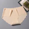 Atacado transfronteiriço onda Seda de Gelo lingerie sem costura Feminina de cintura média com perfil de algodão cuecas sexy feminina cuecas para mulheres