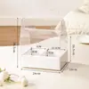 Caja de Empaque para Pastel y Flores con Asa, Caja de Empaque Desechable, Caja de Regalo Transparente para Mascotas, Caja Rectangular de Grado Alimenticio