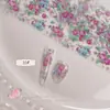 Papel de Transferencia para Uñas Vintage Rosa Encaje Francés Suave Floral Lunares Flor de Rosa Estampado Decoración de Uñas