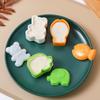Molde de bolas de arroz con dibujos animados para niños, juego de moldes creativos para hacer sushi y arroz