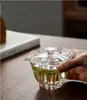 Novo conjunto de chá Gai Bowl Sancai Kung Fu, tigela de vidro para chá, xícara de chá filtrável, chá artístico, cerimônia do chá, chá verde, fundo grosso, alta qualidade