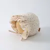 Gorro de Bebé para Primavera y Otoño con Borde de Encaje Delgado Estilo Palacio para Niñas Pequeñas Gorro para Exteriores con Protección Solar Gorro a Prueba de Viento con Protección para los Oídos