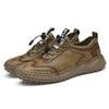 Verano nuevo comercio exterior gran tamaño caliente punto caliente al por mayor zapatos de hombre al aire libre zapatos de cuero transpirable malla al por mayor