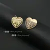 Pendientes de Corazón de Tendencia Popular Transfronteriza Diseño de Nicho de Gama Alta Pendientes Simples Pendientes de Personalidad a la Moda