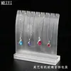 Suporte de Exibição de Colar de Acrílico Suporte de Colar Pingente de Joia de Vidro Pulseira Bandeja de Pingente de Joia Prata