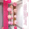 Decoração de Sala de Estar para Casamento, Conjunto de Arranjo de Quarto de Casamento, Lanternas em Cascata, Quarto da Noiva, Roupão de Casamento, Fundo para Fotos