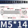 Tornillos Torx Cabeza Redonda Bm de Acero Inoxidable 304 Tornillos Antirrobo Cabeza Plana Torx M2M2.5M3M4M5M6