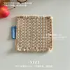 Posavasos resistentes al calor para mesa de comedor casera estilo ins, posavasos de tela tejida, decoración del hogar estilo ins, tapetes multiusos, tapetes de tela