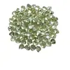 Piedras Triangulares Facetadas de Peridoto Natural 2*2-3*3*4*4 mm con Base Puntiaguda para Joyería