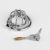 Cadeado de Castidade de Metal Cadeado de Castidade Masculino Transgênero Cadeado de Plástico Anel SM Treinamento de Restrição para Masturbação Cachorro Escravo Suprimentos