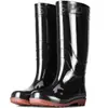 Botas de lluvia altas de invierno, forradas de felpa para abrigar, engrosadas para protección extra, impermeables, duraderas, estilo nuevo, botas largas para hombre, botas de agua antideslizantes para cocina