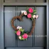 Corona de Día de San Valentín Transfronteriza, Corona de Amor, Decoración de Puerta de Amazon, Colgante de Puerta para el Hogar, Corona para Puerta Principal, Novedades de Primavera, Colgante de Pared