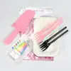Bandeja de talheres descartáveis, utensílios para bolo, pratos de papel, garfos de plástico, pratos, velas, bandeja combinada para assar de aniversário e conjunto de garfos