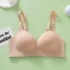 Sutiã Plus Size Sem Fio para Seios Grandes Sutiã Emagrecedor Push-up Respirável Confortável Sutiã para Meia-idade e Idosos Sutiã de Verão Fino Sem Costura