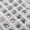 Rhinestones Facetados Shiyue para Uñas, Rhinestones Redondos Puntiagudos de Alta Calidad con 33 Caras, Diamantes de Agua para Uñas, Decoraciones de Rhinestones Apilados