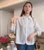 Diseño Popular Chaqueta Camisera Rayada para Mujer Moda Otoño 2025 Top Casual Reductor de Edad
