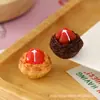 Accesorios de Resina DIY al por Mayor Frutas Tartas de Huevo Fresa Tartas de Huevo Juguetes de Comida en Miniatura Materiales de Decoración Hechos a Mano Imanes para Refrigerador Exhibición