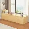 Gabinete de Madera Maciza para Ventana Saliente de Balcón, Gabinete de Almacenamiento con Tapa abatible para Sentarse, Gabinete de Almacenamiento para Espacios Estrechos junto a la Cama, Tatami de Piso de Combinación Libre