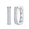 Pendientes Rectangulares Geométricos de Plata Galaxia S925 de Venta Caliente Transfronteriza, Estilo de Diseño de Nicho, Pendientes Simples y Versátiles para Mujer