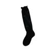 Calcetines Jk Lolita con Lazo Estilo Ballet para Mujer Sobre la Rodilla Blancos de Verano Antideslizantes de Rizo en la Pantorrilla Calcetines Sin Costura
