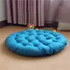 Almofada de Assento de Linho para Sentar com Pernas Cruzadas, Tapete de Chão Tatami Cor Sólida Estilo Japonês, Almofada Espessa para Meditação, Almofada Macia Respirável para Bay Windows