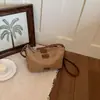 Nova Bolsa de Ombro Tecida Arco-Íris Primavera 2026 para Mulheres Estilo Coreano Versátil Bolsa de Ombro para o Dia a Dia Bolsa de Mão Exquisita da Moda
